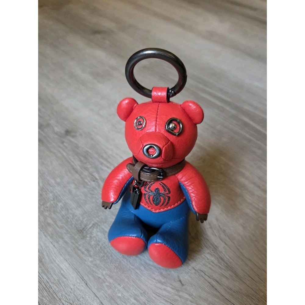 Coach Marvel Spiderman Bear Key Chain Hang Tag